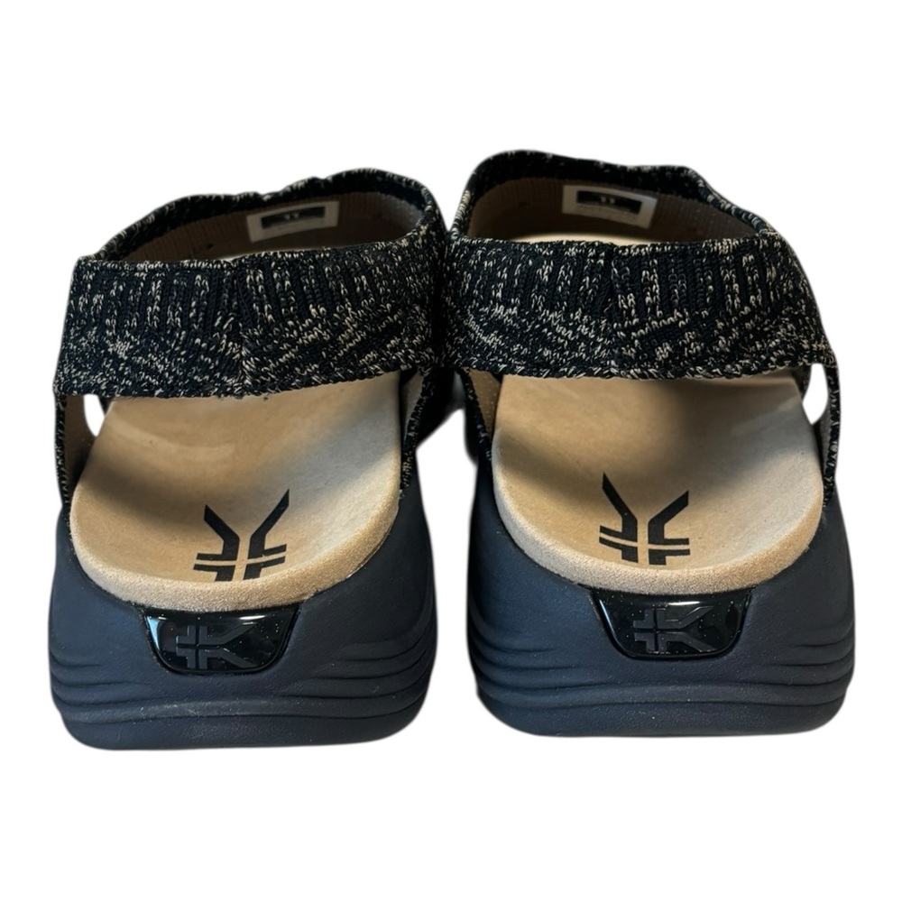 KURU Coda Muse Knit Sandals Shoes Womens Size 11 Jet Black Slingback Comfort - Picture 5 of 12